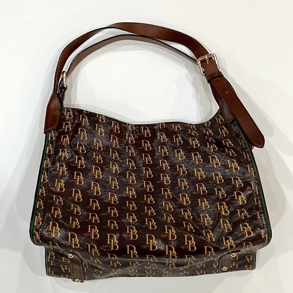 Dooney & Bourke 1975 Anniversary Monogram Coated Canvas and Leather Tote - Picture 5 of 15